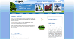 Desktop Screenshot of eswet.eu